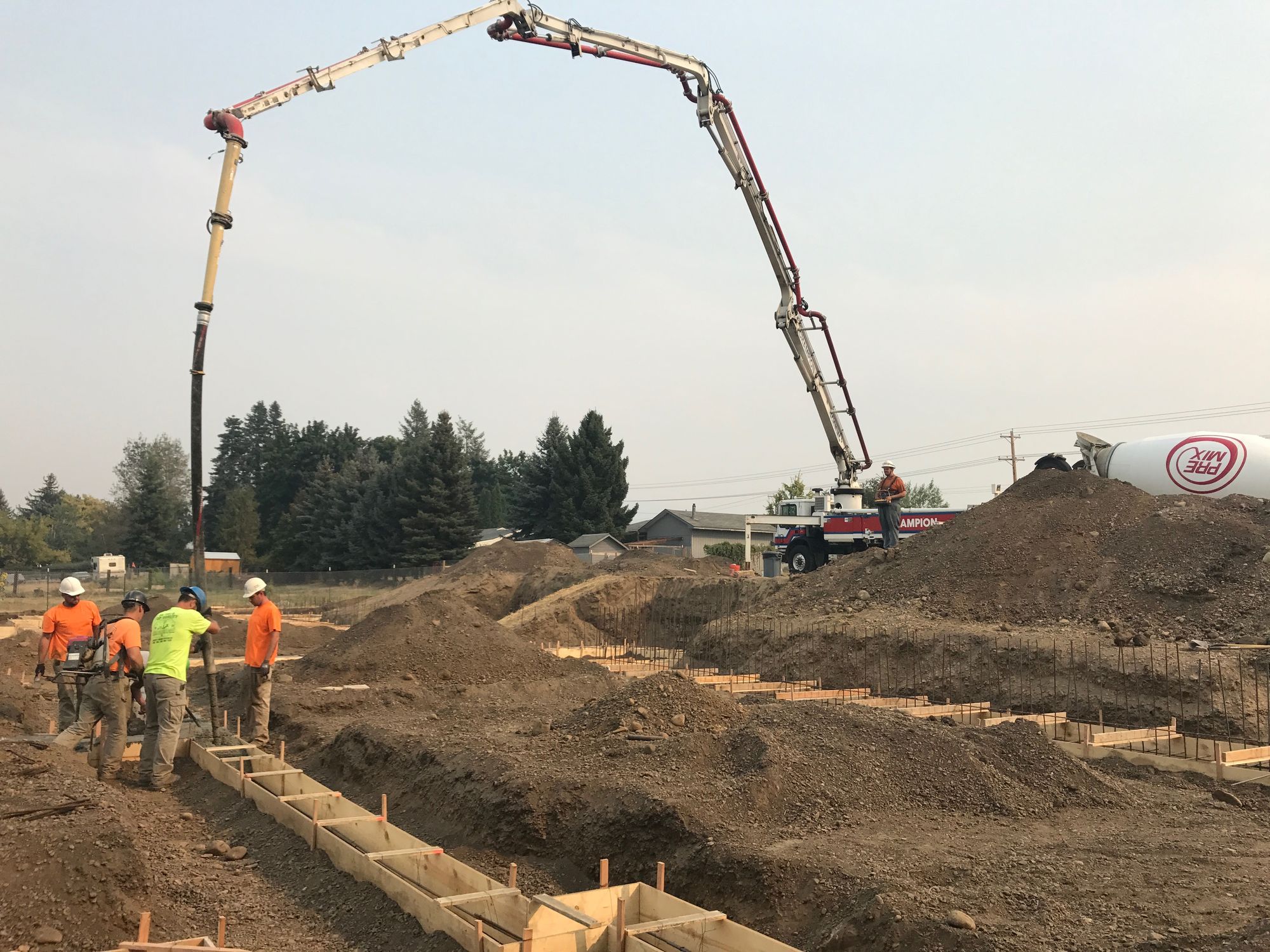 Concrete pour, Ona Lane