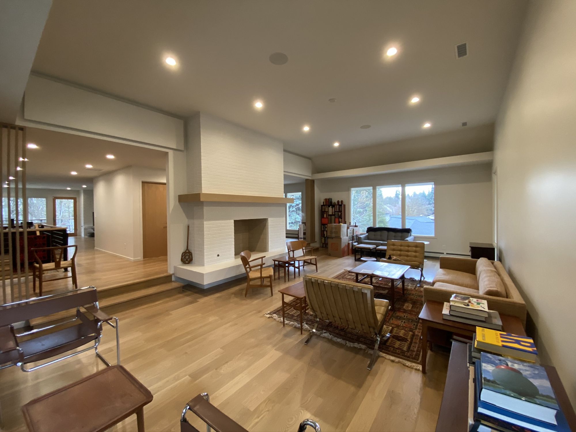 Open living room after the remodel, South Helena Makeover